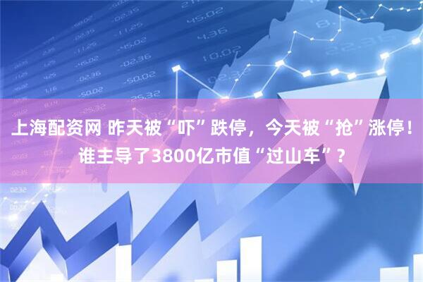 上海配资网 昨天被“吓”跌停，今天被“抢”涨停！谁主导了3800亿市值“过山车”？